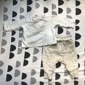 Baby boy matching long sleeve and pant set